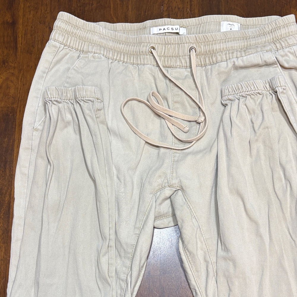PacSun Light Tan Jogger Pants